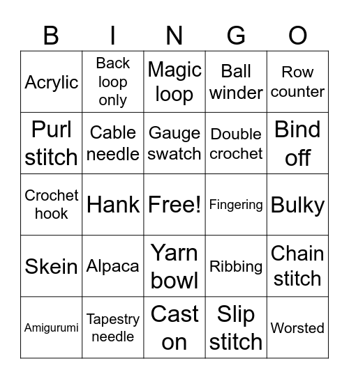 Maryland Sheep and Wool Bus Bingo Card