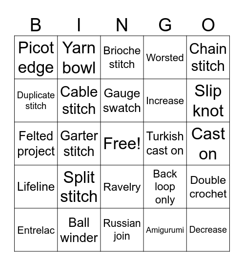 MDSW Road Trip Bingo Card