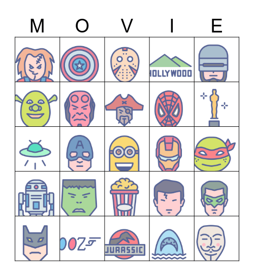 Movie Bingo Card