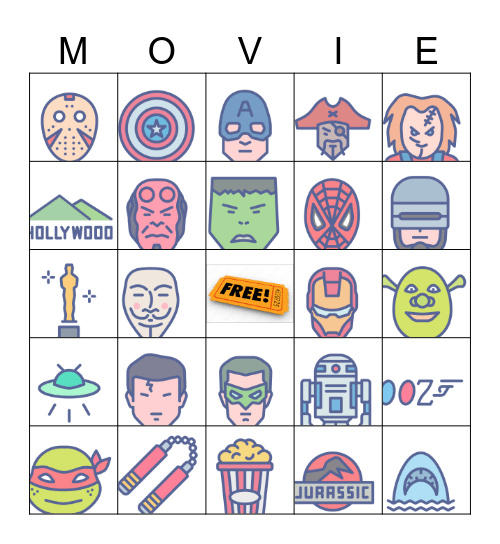 Movie Bingo Card