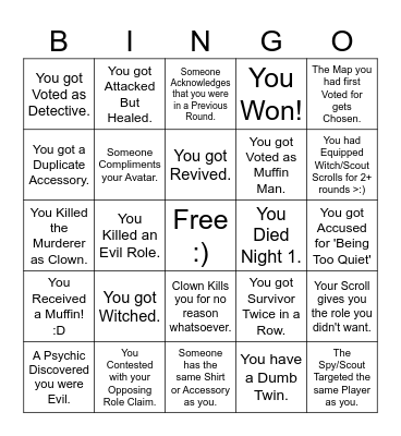 Flicker Bingo Card 1 Bingo Card