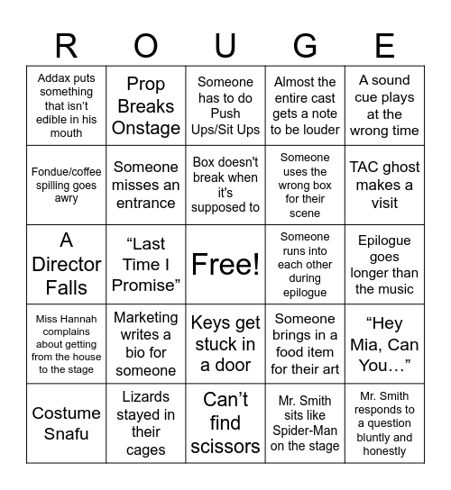 Tech Bingo Card