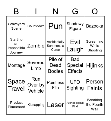 BINGOFLIX: Spaceballs Bingo Card