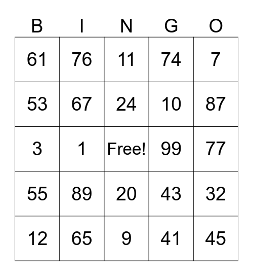 Bingo - Fundación Alzheimer Bingo Card