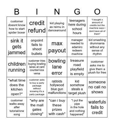 daily srm bingo card Bingo Card