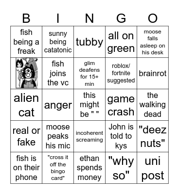 fish kingdom bingo Card