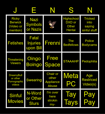 Christianity Bingo version 2 (Mediashares or otherwise) Bingo Card