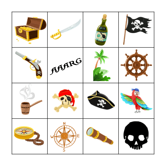 Piraten Bingo Card