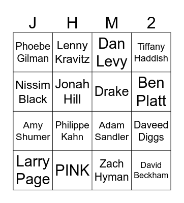 Jewish Heritage Month Bingo Card