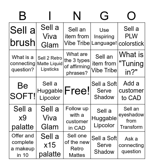 MAC Bingo!!!  Bingo Card