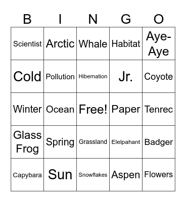 Celebration Bingo Card