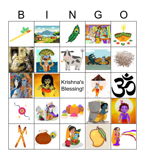 Krishna Bingo Card