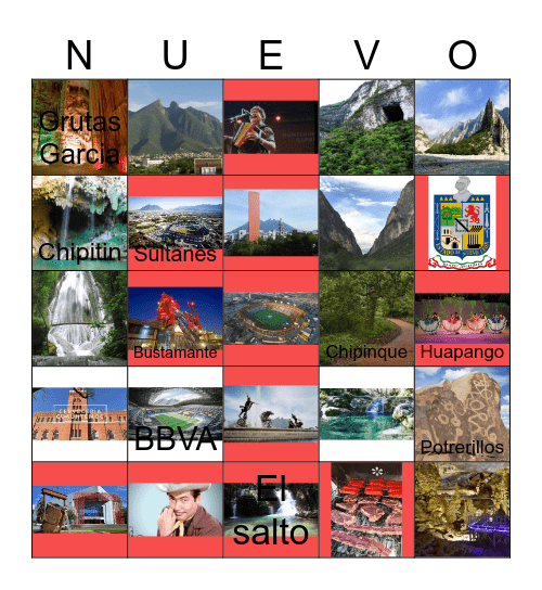 Nuevo León Bingo Card