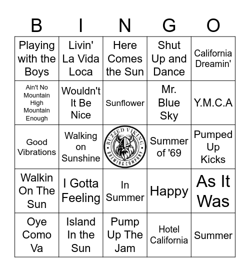 Summer Fun 1.0 Bingo Card