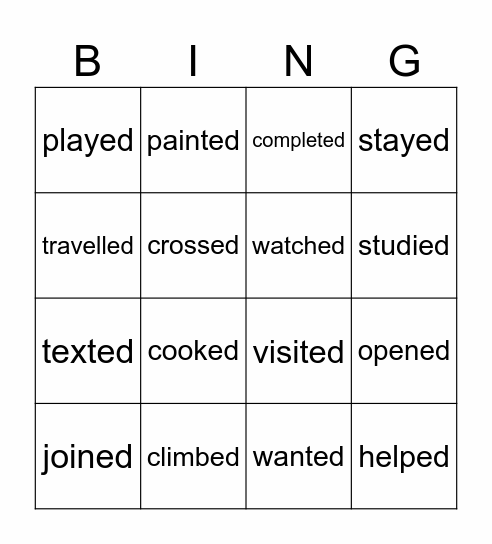 013-6-5 Bingo Card