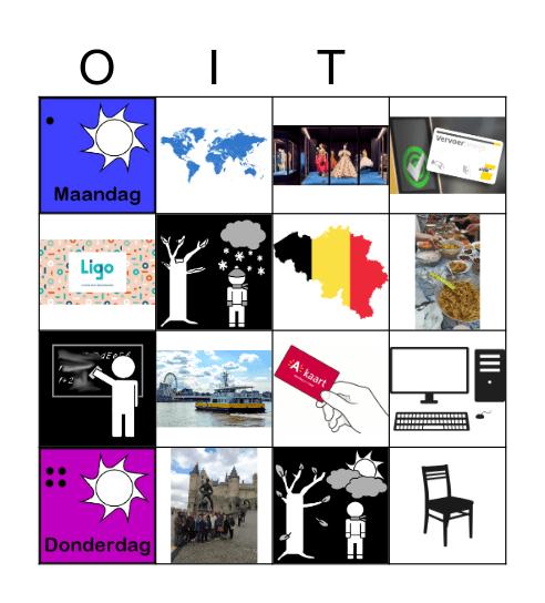Open Inloop Taal Bingo Card