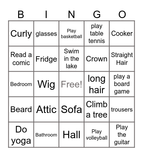 2nd Grade Voc Review Bingo Card