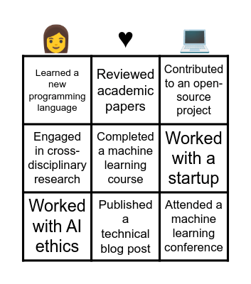 ⭐Career Bingo-WiML Social Bingo Card