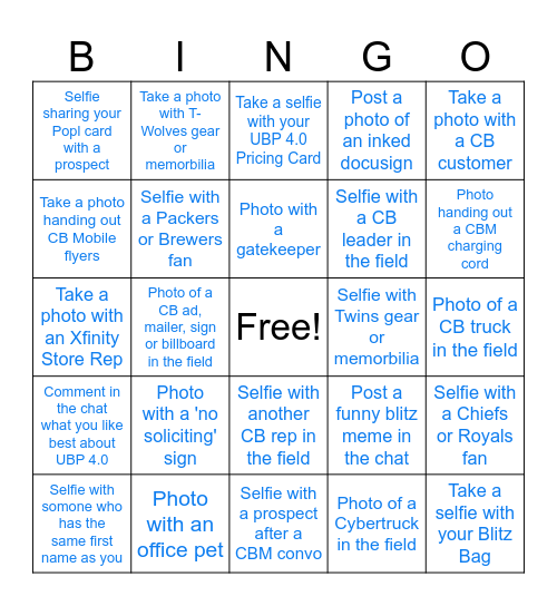 Blitz Bingo Card