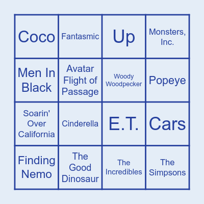 Florivida Music Quiz Bingo Card