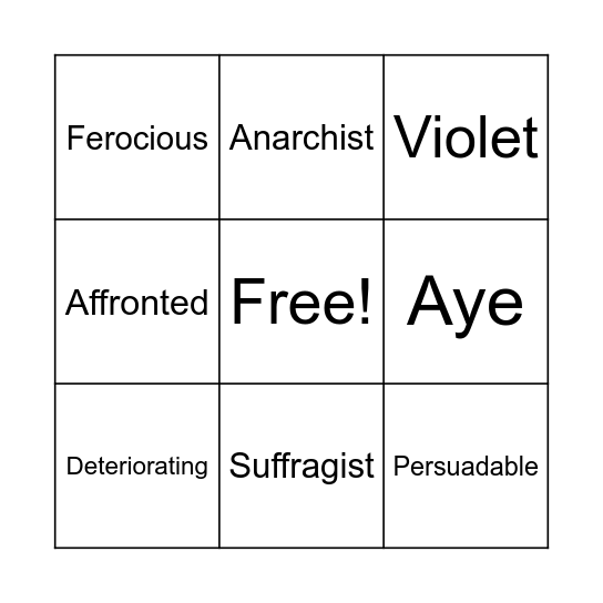 Chapter 15 Bingo Card