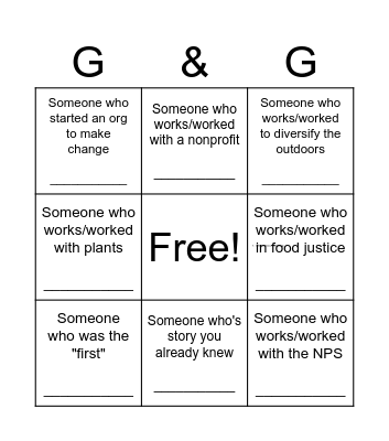 Networking Kickback for Practitioners of Color Bingo Card