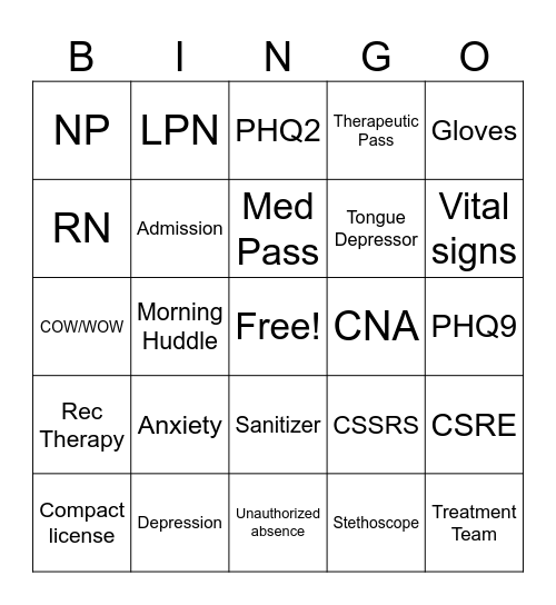 MHRRTP Bingo Card