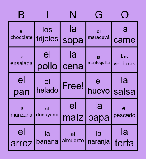 SP1 U4 (Terms 1-25) Bingo Card