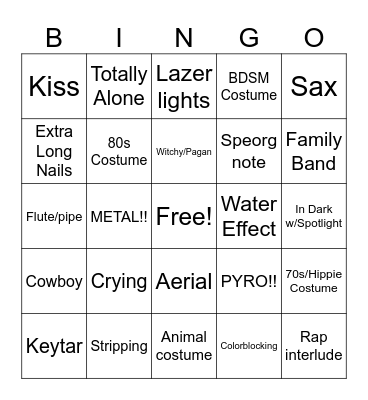 Eurovision! Bingo Card