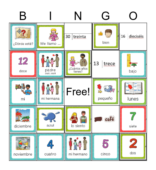 LEVEL A & LEVEL B THROUGH UNIT 4 Bingo Card