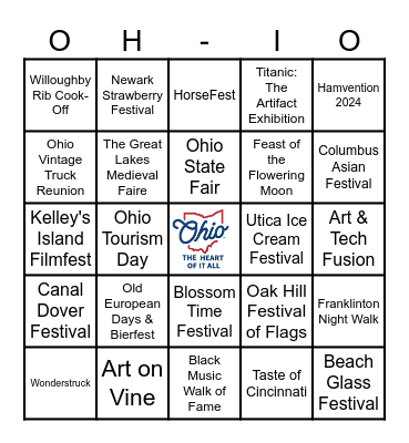 DFI Ohio Summer Bingo Card