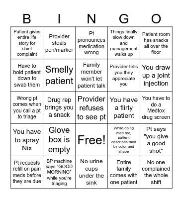 Nurse Appreciation Week 2024 Bingo Card