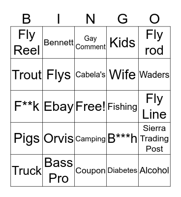 Kevin Bingo Card