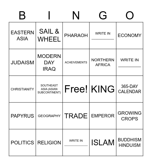 GRAPES Bingo Card