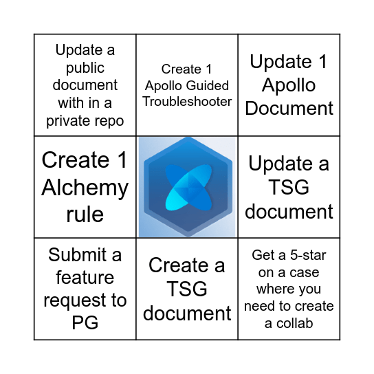 ACES Supportability Bingo Card