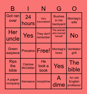 Bingo 451 Bingo Card