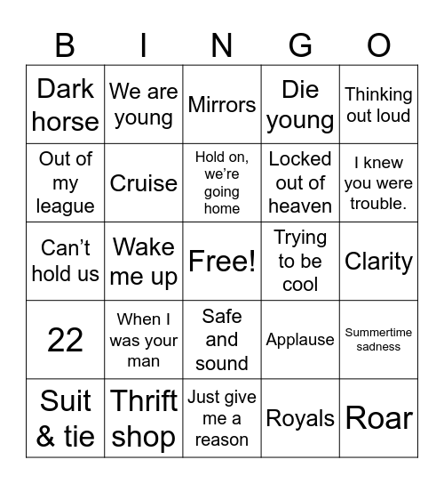 z2013 Bingo Card
