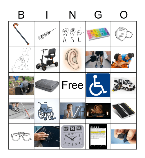 Disability Justice Bingo Card