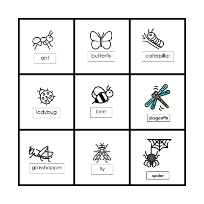 Bugs Bingo Card