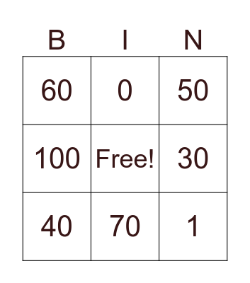 ทดลอง Bingo Card