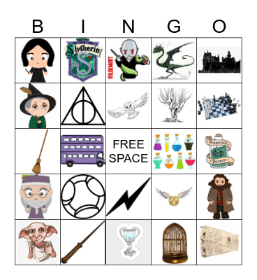 Harry Potter Bingo Card