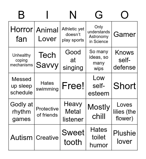 Akira Kinnie Bingo Card