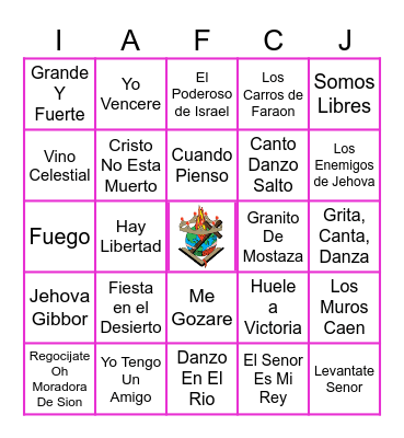 Feliz Dia de a Madres Bingo Card