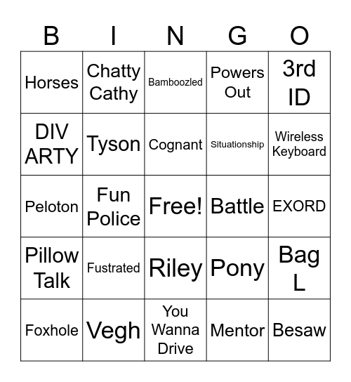 WOBC Bingo Card