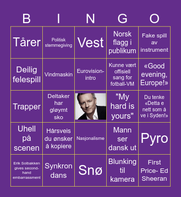 ESC 2010 Bingo Card