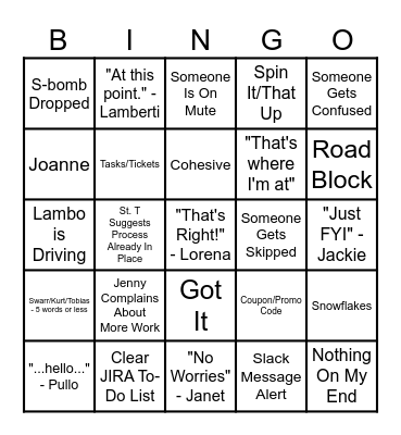 Another Meeting That Should Be An Email Bingo Card