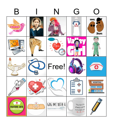 Awesome Nurses Bingo Card