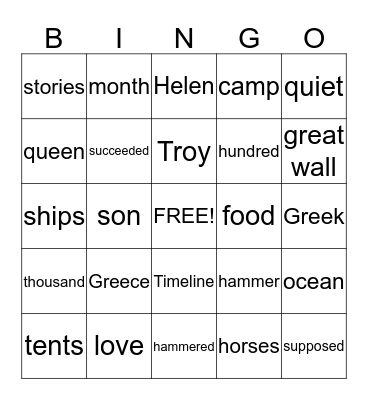 Bingo Card