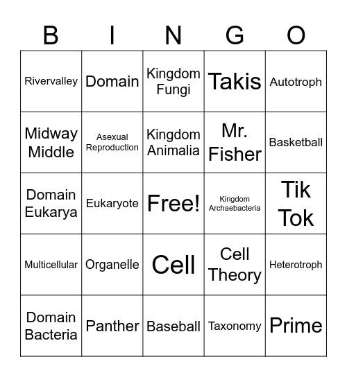 Bingo!! Bingo Card