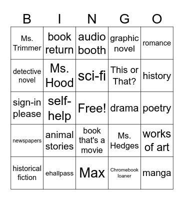 Reading Challenge Celebration Bingo Card